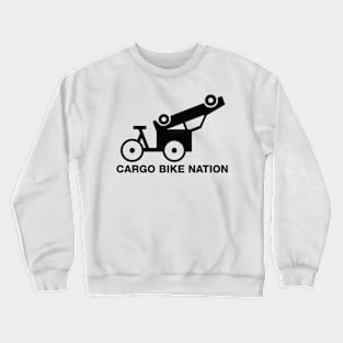 Cargo Bike Nation - Transparent Bike Carries Car Crewneck Sweatshirt